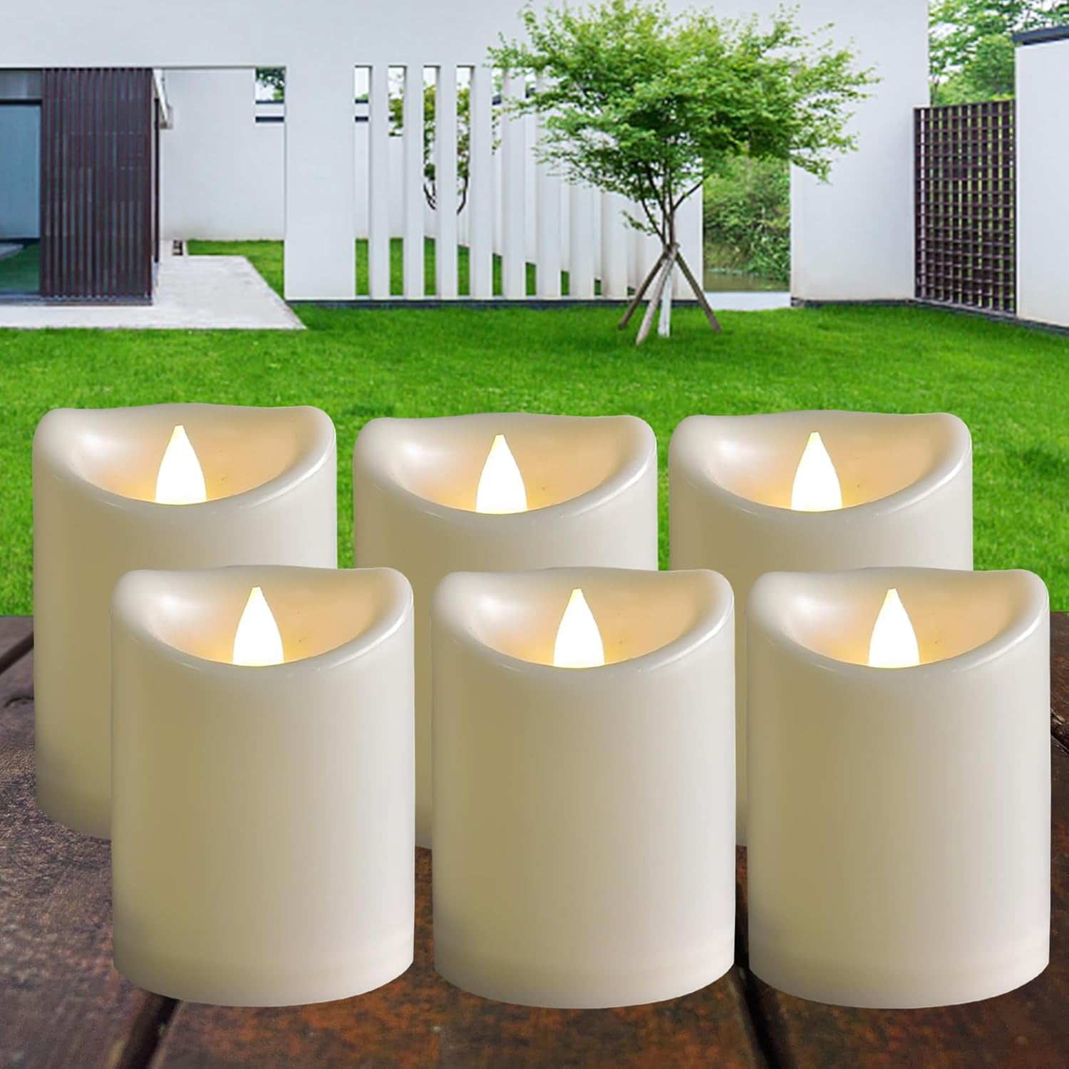 GuoChe Decorative Pillar LED Fake Candles – Remote Timer 2/4/6/8H, Marble Grey Silver Wax Pillar Candles For Wedding, Table, Home Decor (Battery Operated)