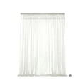 thumbnail image 1 of 6 Pack Outdoor Curtains 78.7 X 90.6 In White Voile Mesh Privacy Screen With Rod Pocket For Patio Pergola, 1 of 8