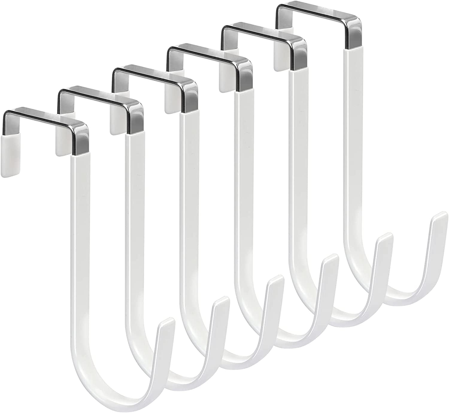 Large S Hooks for Hanging Heavy Duty, 6 inch Non Slip Vinyl Coated Metal  Black Closet S Hooks for Hanging Plants Outdoor Lights and Kitchen Pot Pan  Cups Closet Towels Jeans Hats (