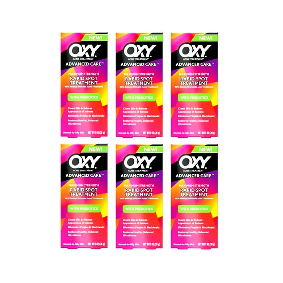 6 Pack - Oxy Maximum Action Spot Treatment, 1 Oz Each