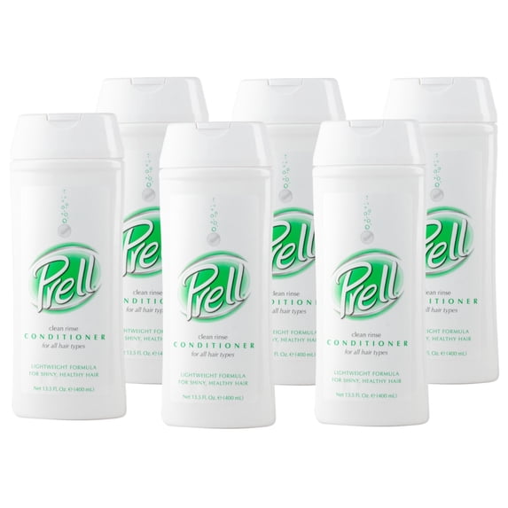 6 Pack - PRELL Moisturizing Clean Rinse Conditioner, 13.5 oz each