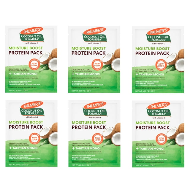 6 Pack Palmer's Coconut Oil Formula Deep Conditioning Protein Pack 2