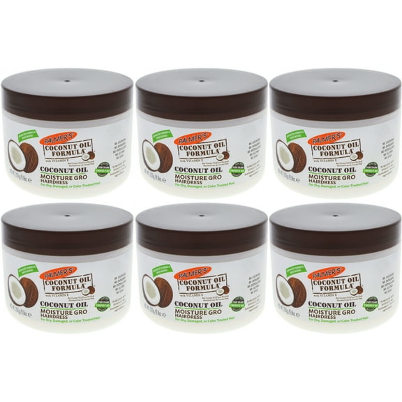 6 Pack Palmer's Coconut Oil Formula Moisture Gro with Vitamin E 8.8 Ounce Each