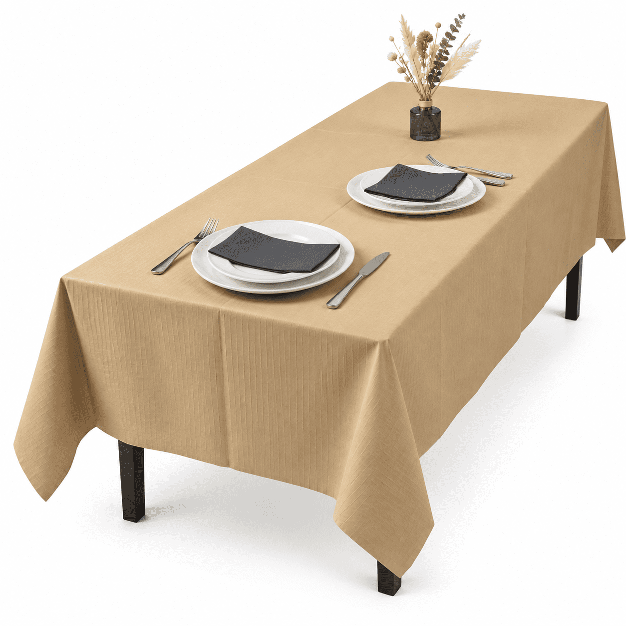 [6 Pack] Paper Tablecloth Disposable For Rectangle Tables 54