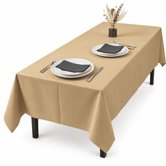 [6 Pack] Paper Tablecloth Disposable For Rectangle Tables 54