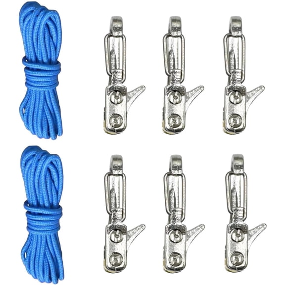 6-Pack Paracord Adjusters - Easy Pull Release Adjuster, Rope with Roller Tensioner Heavy-Duty Tie Down for Camping, Tarps, Guy Lines, Boating & Outdoor Gear