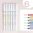 thumbnail image 1 of 6 Pack Pastel Highlighters, Chisel Tip Marker Pens for Bible Study, Journaling & Notes, No Bleed Through Ink, Quick-Dry for Teacher, Office Supplies & Organizing, 1 of 8