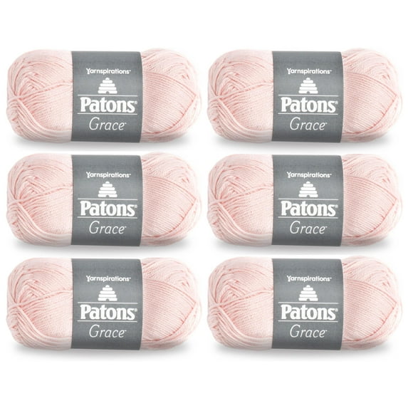 6-Pack - Patons Grace Yarn 1.75oz/50g - Blush