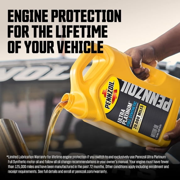 6-Pack Pennzoil Ultra Platinum SAE 5W-30 Full Synthetic Engine Oil, 1 Quart Each