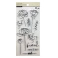 thumbnail image 1 of Recollections Peony Sentiment Clear Stamp Set, 6 Pack, 1 of 3