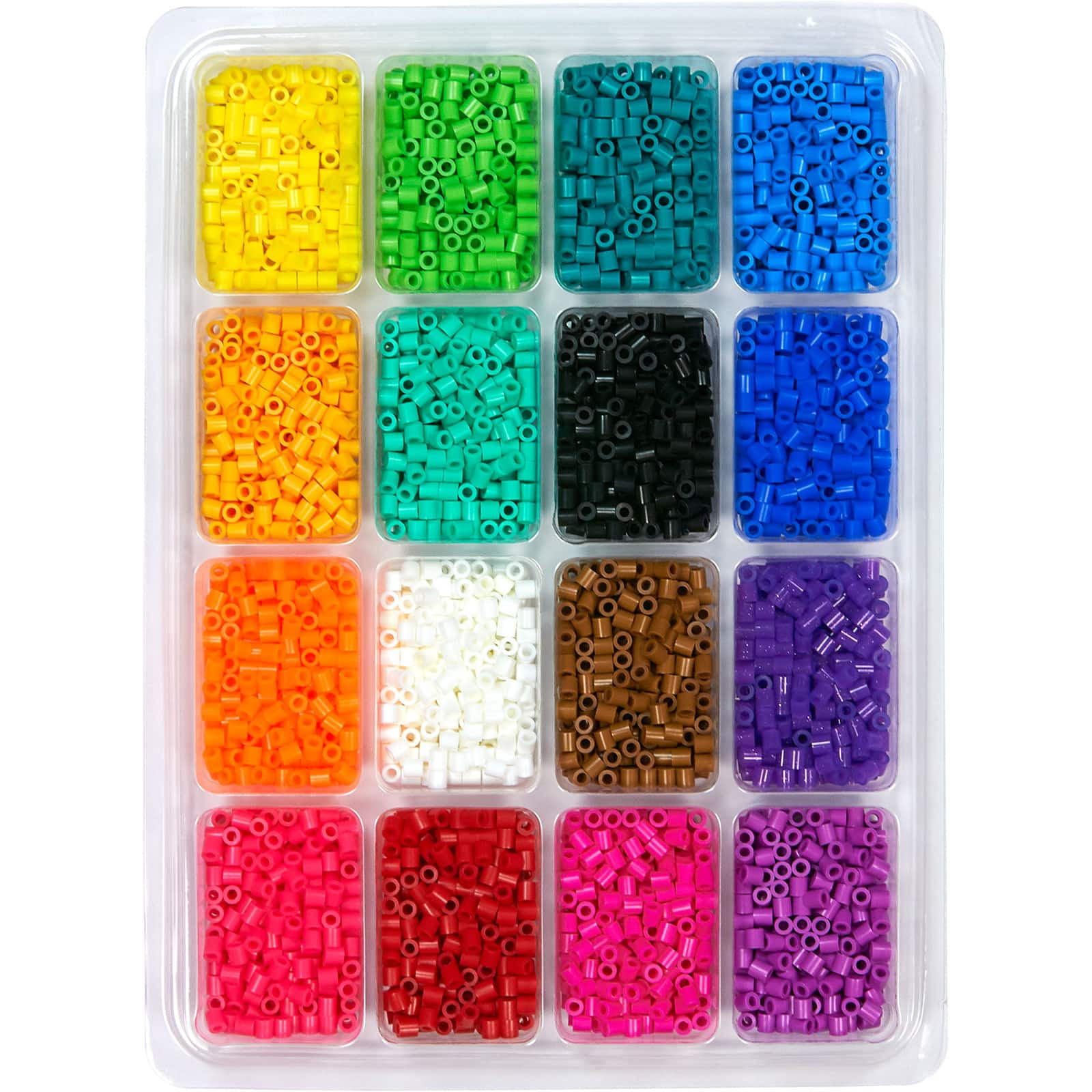Lohuatrd 2Pcs Random Color Kids Craft Anti-Slip Tweezers for Perler Beads  Pegboard 