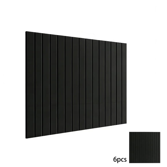 6 Pack Perpendicular Fluted Fabric Bulletin Board, Peel And Stick No Nails Photo Note Pin Board 90x60cm Beige For Home Office Living Room Entryway