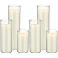 thumbnail image 1 of 6 Pack Pillar Candles in Glass Cylinder for Wedding Decoration Soy Wax Votive Candles Bulk for Home Church Prayer Party$$Home Decor, Kitchen, & Other, 1 of 7