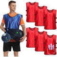 thumbnail image 1 of 6 Pack Pinnies Scrimmage Vests Jersey for Soccer Basketball Hockey Adult, 1 of 7