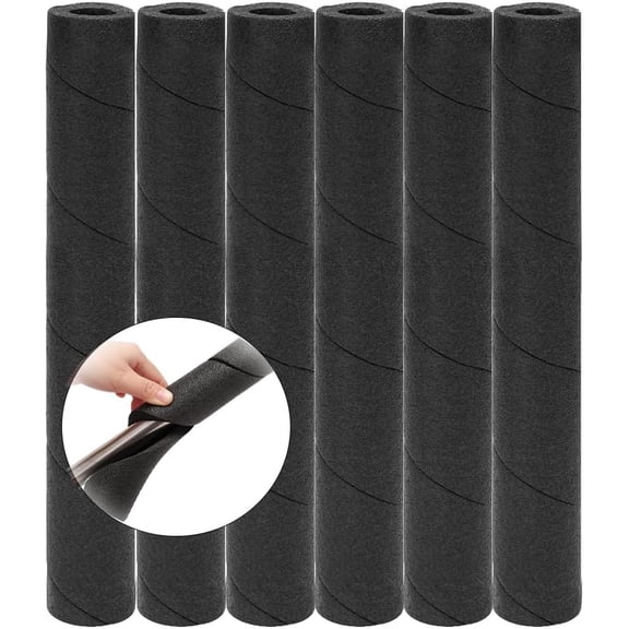 6 Pack Pipe Insulation Foam Tube - 15.7 Inches Pole Wrap Multi-Purpose Soft Foam Tubing for Outdoor Indoor Swimming Pool Handle Water Pipe Cover