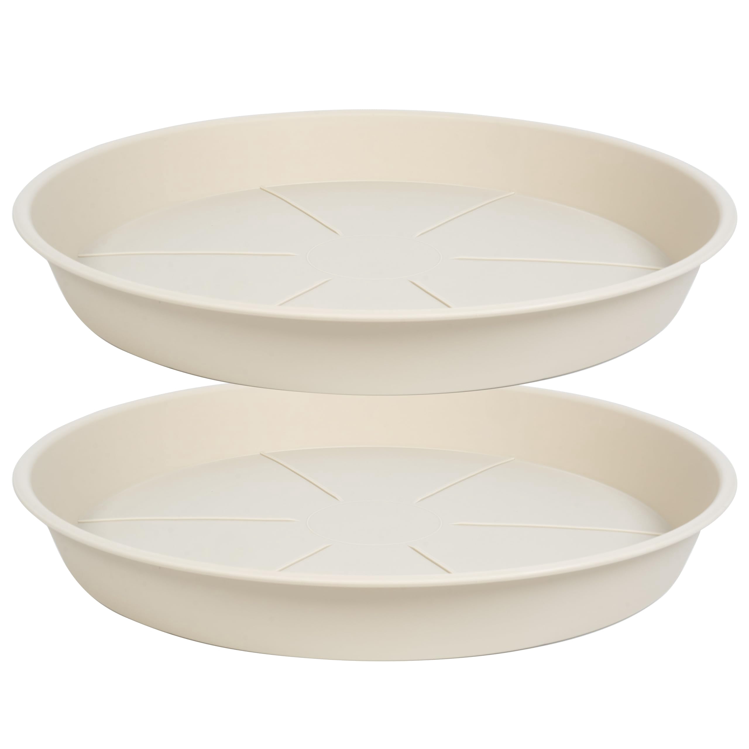 6 Pack Plant Saucer Tray Set Heavy Duty Plastic Drip Trays for Indoor ...