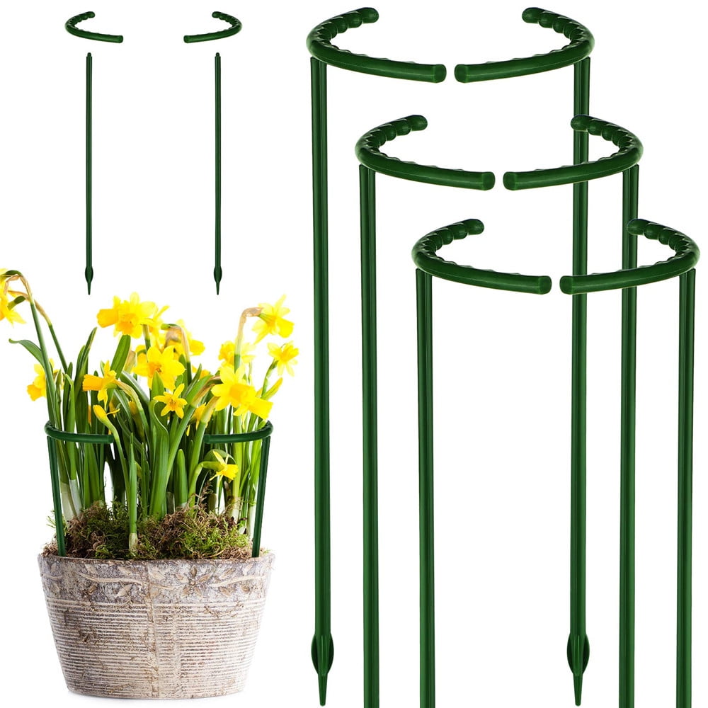 6 Pack Plant Support Garden Flower Support Stake Half Round Plant