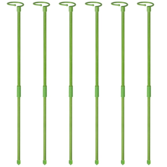 6 Pack Plant Support Stakes, Garden Single Stem Flower Support Stake Plant Cage Support Rings for Plant Support for Amaryllis Tomatoes Orchid Lily Peony Rose Flower Stem