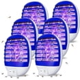 thumbnail image 1 of 6 Pack Plug in Bug Zapper Indoor Flying Trap Indoor, Electronic Mosquito Zappers Gnat with LED Light for Patio, Bedroom, Kitchen, 1 of 5