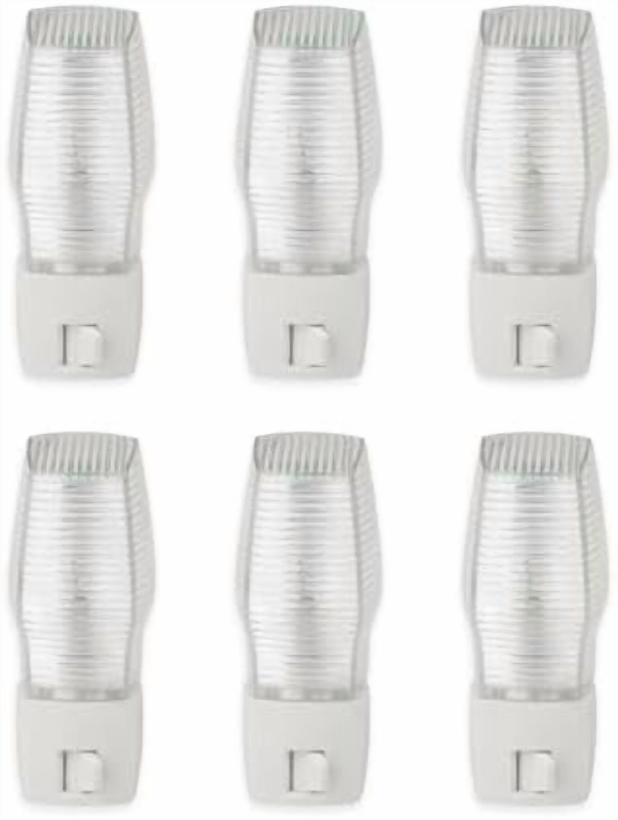 6 Pack, Plug in Night Light with Manual On/Off Switch, 7W Incandescent Bulb Included, ETL Listed.$$Tools & Hardware Other