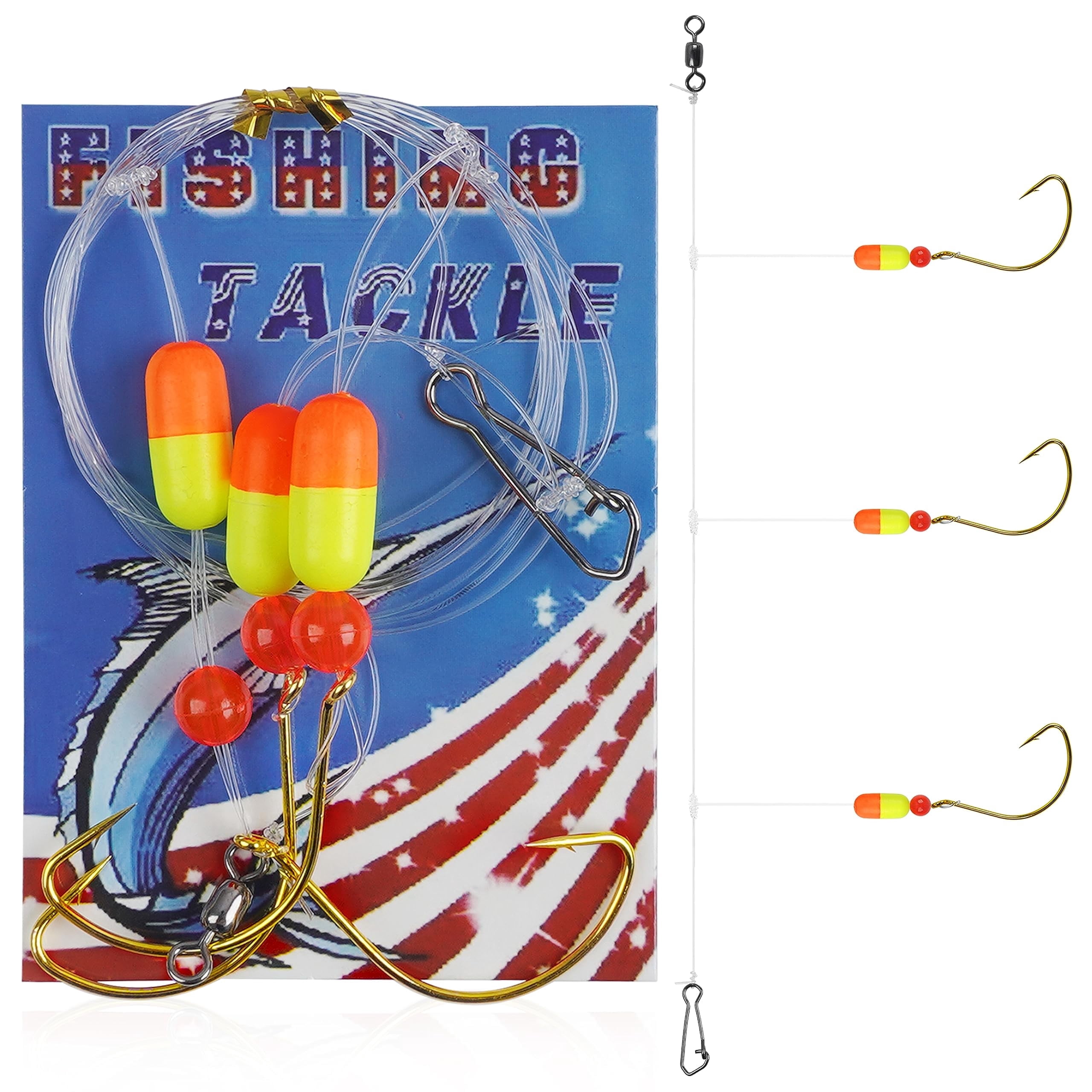 Floating Beach Rig 6 Pack Pompano Rigs Surf Fishing Rigs Saltwater Triple Drop Pompano ...