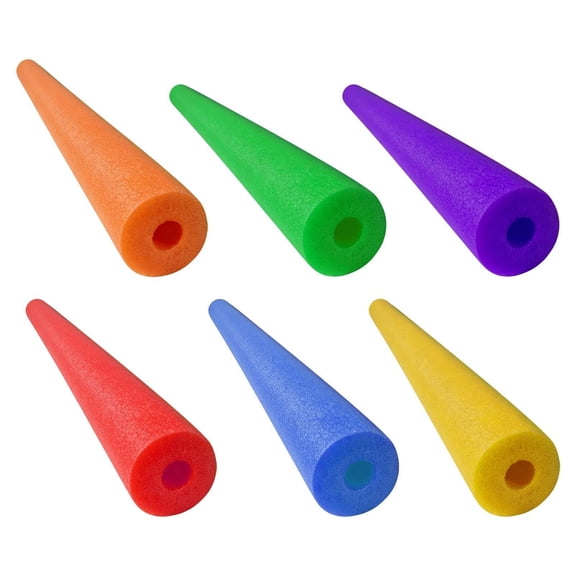 6 Pack Pool Noodles Foam Noodles, 47in Soft Large Thick Hollow Floating Pools Noodle Floats, Multi Purpos Floatings Training Device, for Floating Training Device, DIY Projects, Exercise Aid