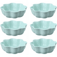 thumbnail image 1 of 6 Pack Porcelain Sauce Dish, Heart-shaped Dip Bowls, Ceramic Ring Dishes Candle Tray, Seasoning Dishes Appetizer Plates, 1 of 9