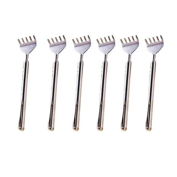 6 Pack Portable Extendable Back Scratcher,Stainless Steel Telescoping Back Scratcher