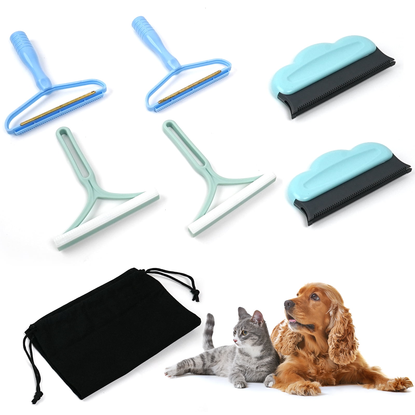 6 Pack Portable Pet Hair Remover, Uproot Cleaner Pro Pet Hair Remover