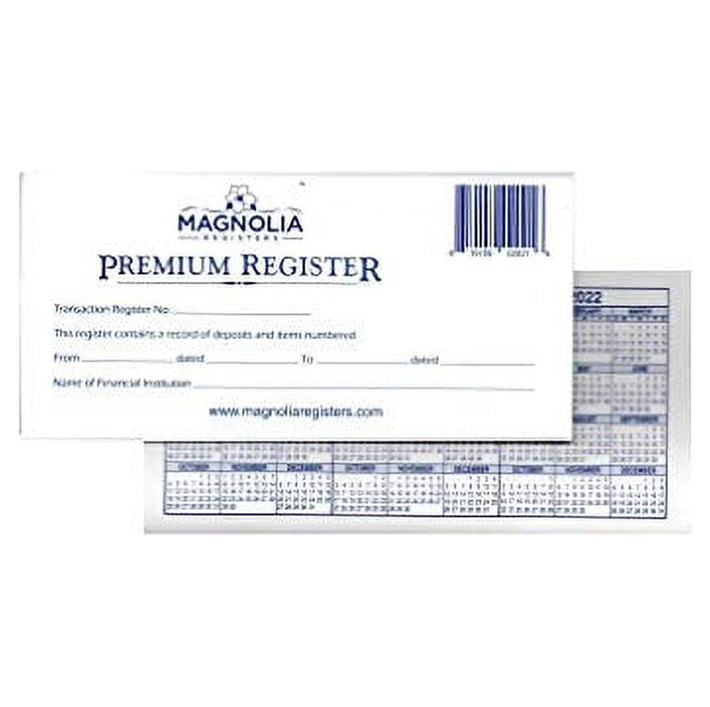 6 Pack Premium 48 Page Transaction Registers 22/23/24 Calendars