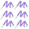 thumbnail image 1 of 6 Pack - Premium Bright Color Neon Lanyards with Breakaway Clasp - Cute and Durable for School Hall Passes, Student & Work Badges, Cruise Cards by Specialist ID by Specialist ID (Lavender Purple), 1 of 5