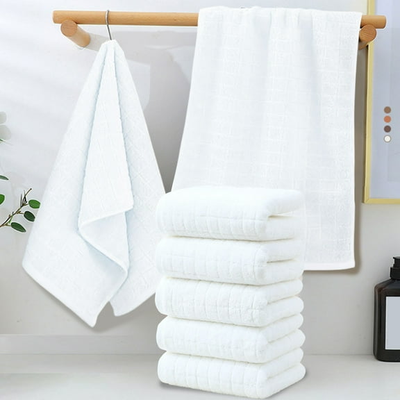 6-Pack Premium Cotton Bath Towels - 30x12.5 Inch Hotel-Grade Quick Dry Towel Set for Spa, Gym & Guest Bathroom