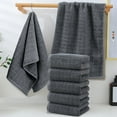 thumbnail image 1 of 6-Pack Premium Cotton Bath Towels - 30x12.5 Inch Hotel-Grade Quick Dry Towel Set for Spa, Gym & Guest Bathroom, 1 of 6