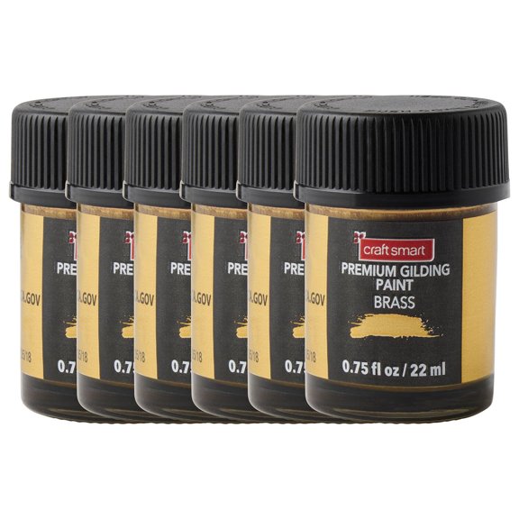 Craft Smart Premium Gilding Paint, 6 Pack