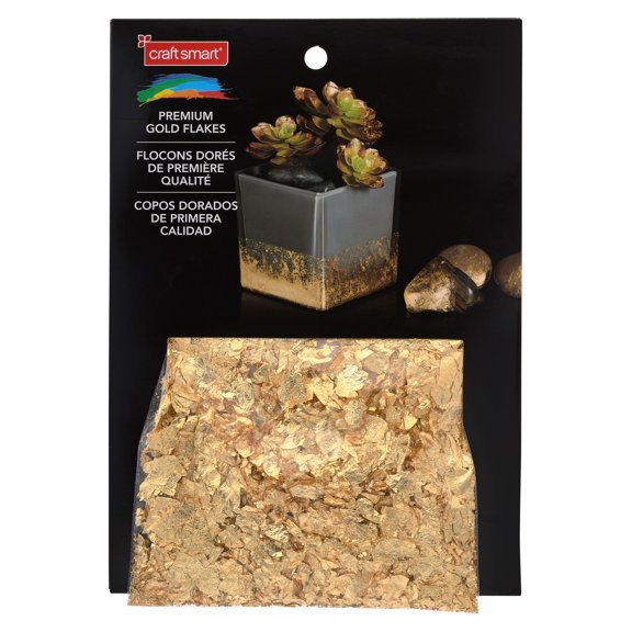 Craft Smart Premium Gold Flakes, 6 Pack