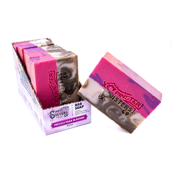 6 Pack -Prickly Pear Blossom Bar Soap Set  6 Pack, All Natural, Moisturizing.