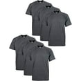 thumbnail image 1 of 6 Pack Pro Club Men's Heavyweight Short Sleeve Tee T-Shirt - Charcoal - Medium, 1 of 4