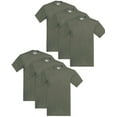 thumbnail image 1 of 6 Pack Pro Club Men's Heavyweight Short Sleeve Tee T-Shirt - Olive - XX-Large, 1 of 4