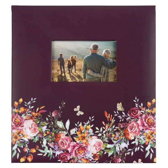 Recollections Purple Floral Photo Album, 6 Pack