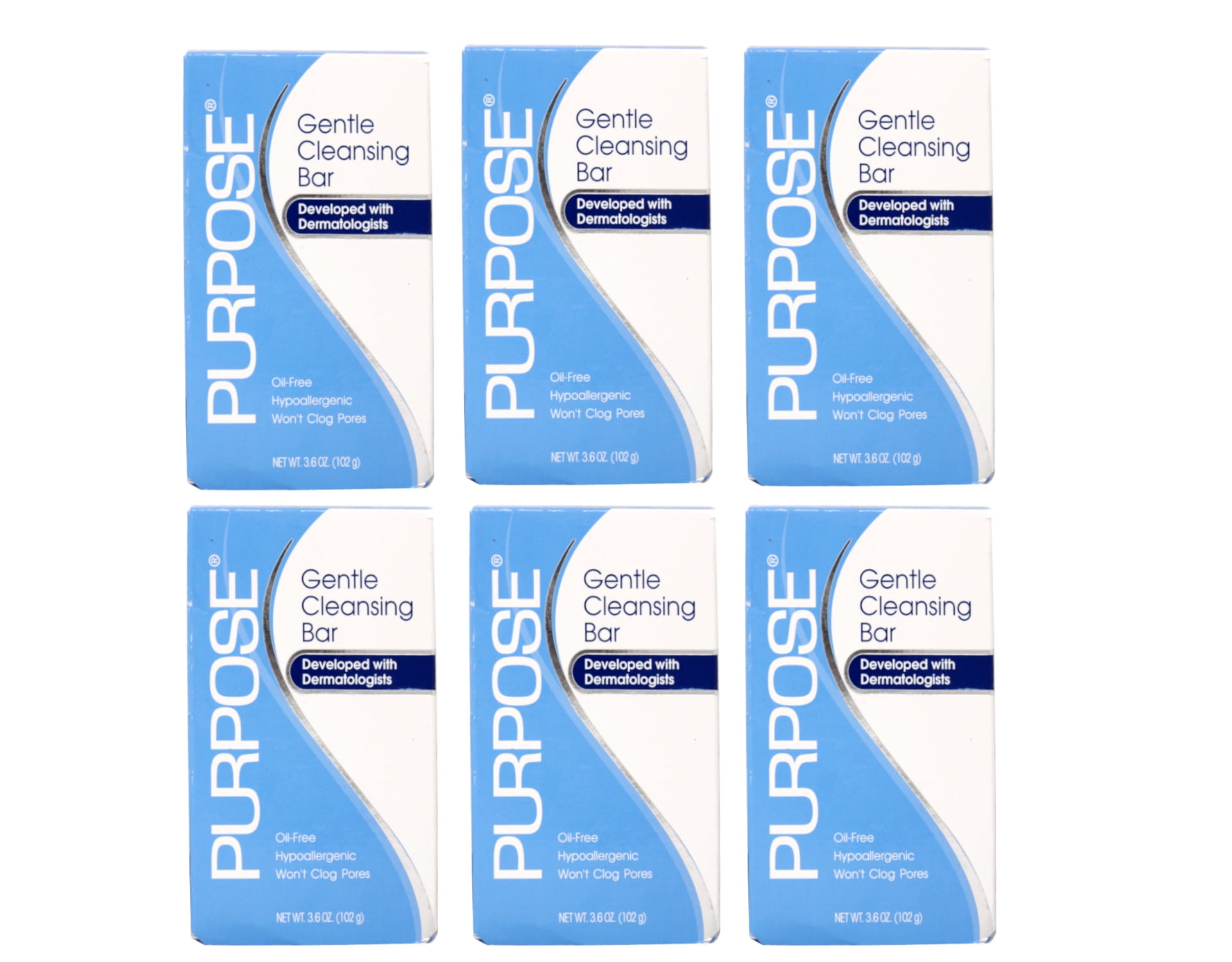 6 Pack - Purpose Gentle Cleansing Face Bar 3.6 oz