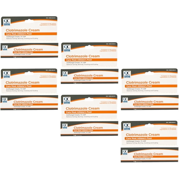 6 Pack Quality Choice Clotrimazole Cream Anitfungal 1oz Each