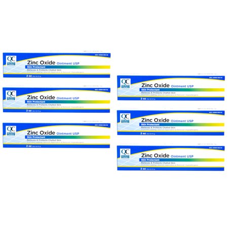 6 Pack Quality Choice Zinc Oxide Ointment Skin Protectant 2oz Each