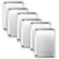 thumbnail image 1 of 6 Pack Quarter Size 13" * 10" Baking Sheet Pan Aluminum Commercial Cookie Sheets For, 1 of 9