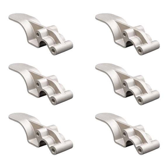 6 Pack Quick Release 3" Aluminum Upright Tarp Stop - Ideal for Replacing Rusted or Broken Stops on Roll Tarp Systems