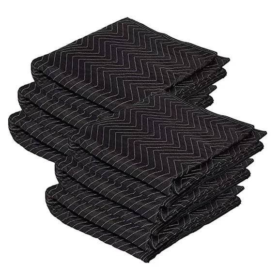 6 Pack Quilted Moving Blankets 40x72 Inch Furniture Protection Supplies