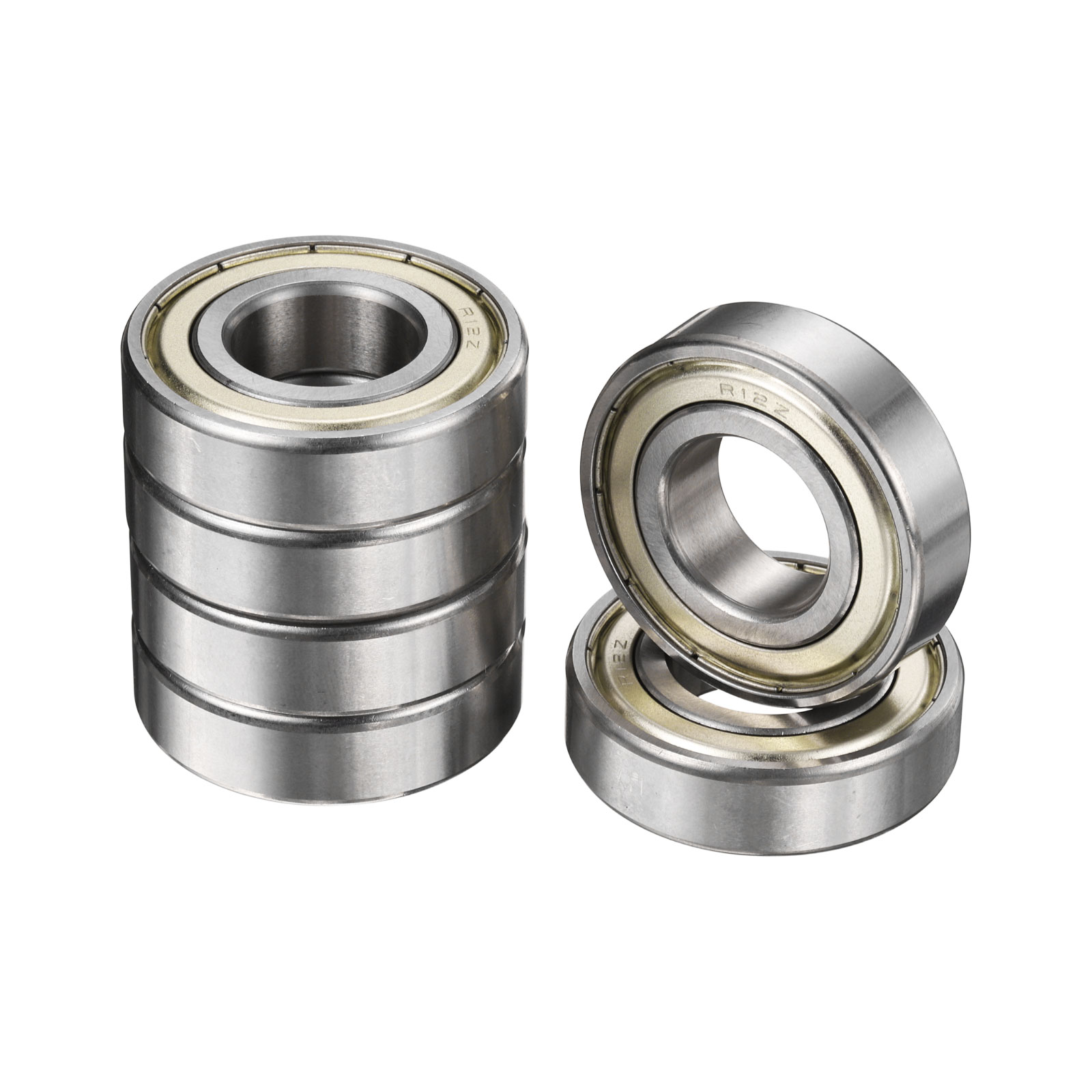 6 Pack R12ZZ Deep Groove Ball Bearings 3/4" ID x 13/8" OD x 7/16" Height  ABEC3