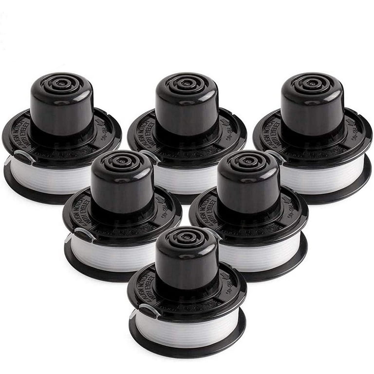6 Pack RS 136 Weed Eater String for .065, 20ft Black Decker String Trimmer  Replacement Line Spool for ST4500, ST4000, RS 136 BKP, 143684 01 Spool