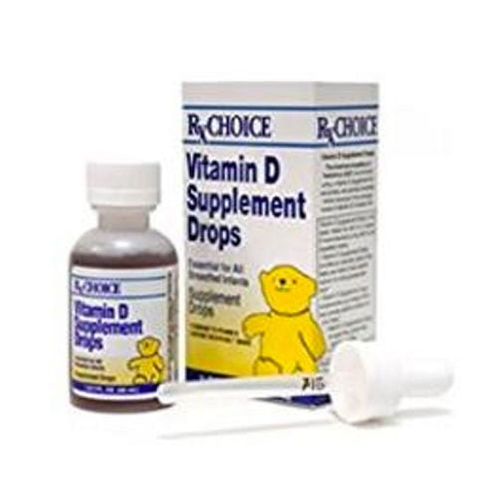 6 Pack RX Choice Vitamin D Supplement Drops 50mL Each