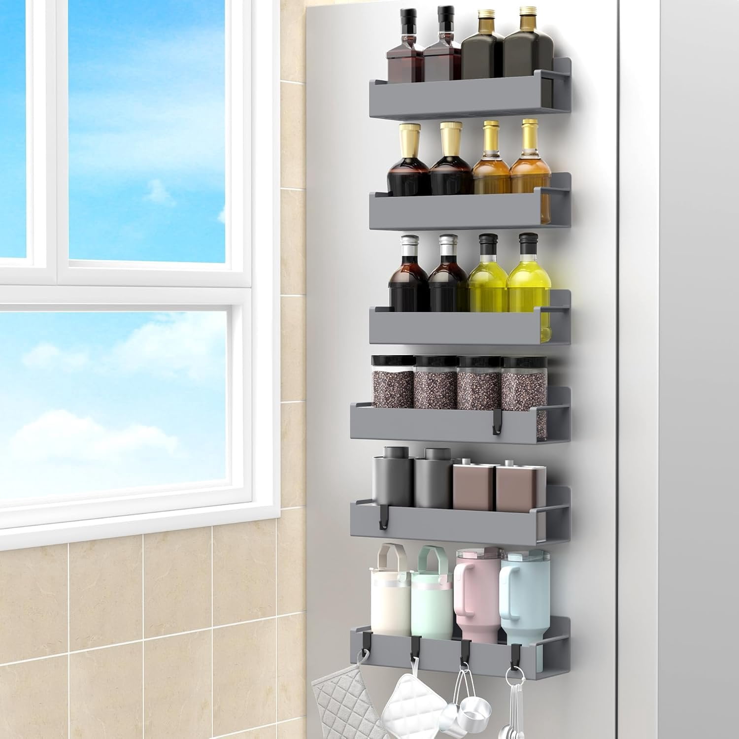 Organizzatore Per Mobili Da Cucina, Ripiani E Cassetti, Sistema Di Stoccaggio Regolabile Per Contenitori Per Alimenti Pentole Coperchi E Altro 1 Pezzo 87597913