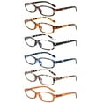 thumbnail image 1 of 6 Pack Reading Glasses Fashion Ladies Readers Spring Hinge with Pattern Print Eyeglasses, 1 of 7